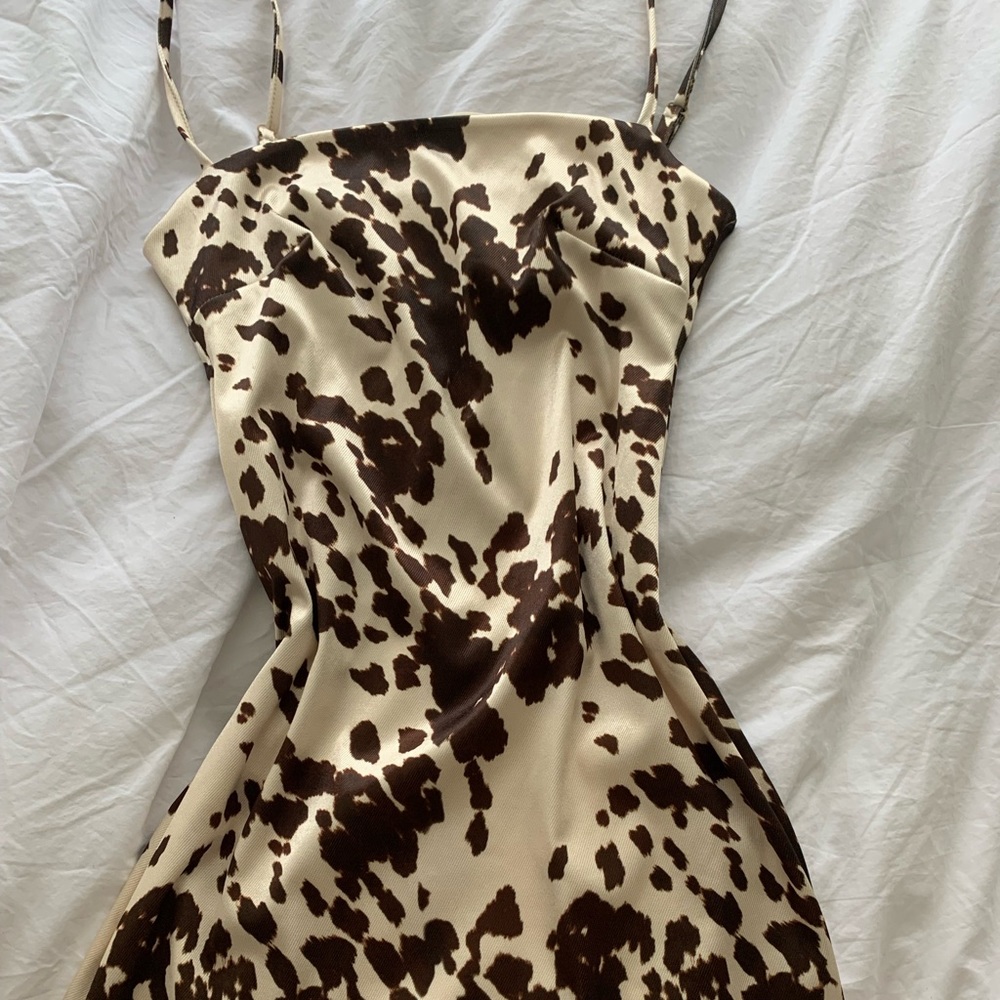 Urban outfitters cow print mini dress